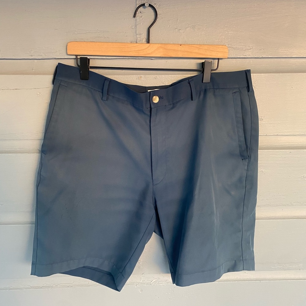 Peter Millar Tour Fit Shorts Sz 36 - blue